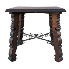 1920's Spanish Revival Lamp Table / Card Table