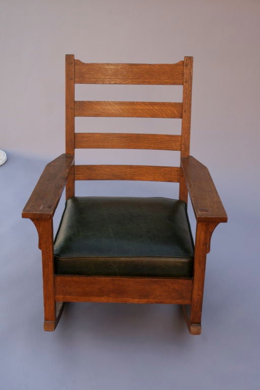 gustav stickley rocking chair
