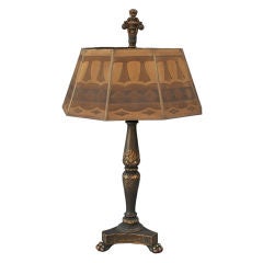 Fantastic 1920
s Table Lamp w/ Mesh Shade