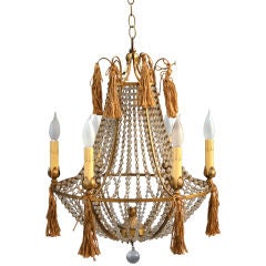 Italian Beaded Crystal Chandelier