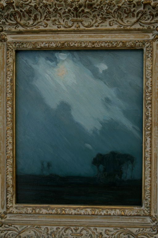 Board Early 20th Century Impressionistic Nocturne