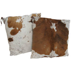 Pair of Cowhide Pillows