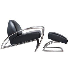 BRUETON Lounge Chair and Ottoman