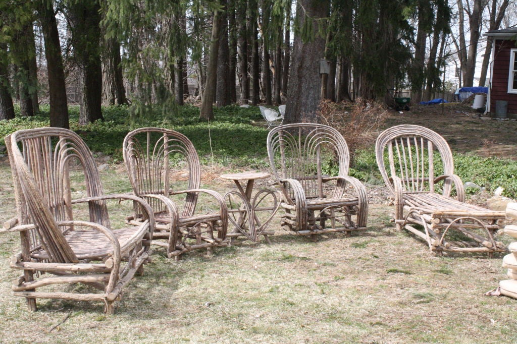 Set of Garden chairs and table at 1stDibs