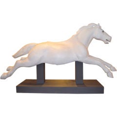 Vintage "The Champion" 6 Foot Horse on stand