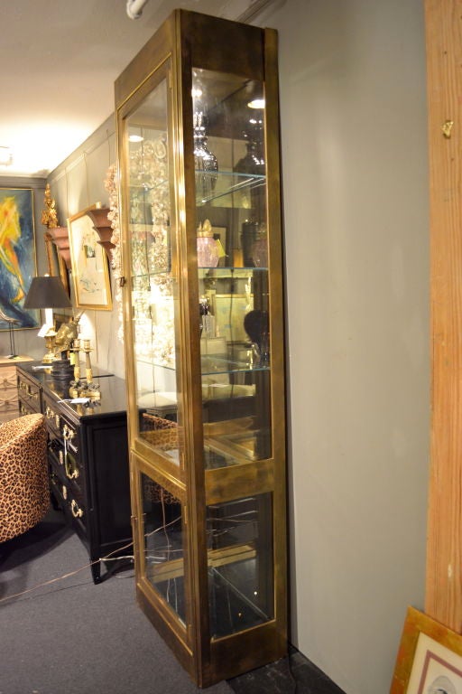 Brass Vitrine by Mastercraft