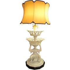 Chinoiserie Porcelain Lamp