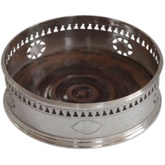 George III Old Sheffield Plated Wine Coaster
