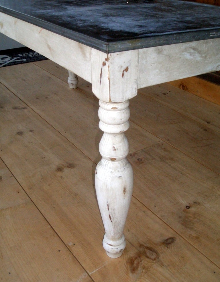 American Industrial Zinc Top Table