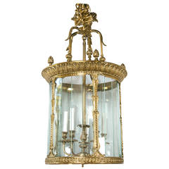 Round Brass Five-Light Lantern