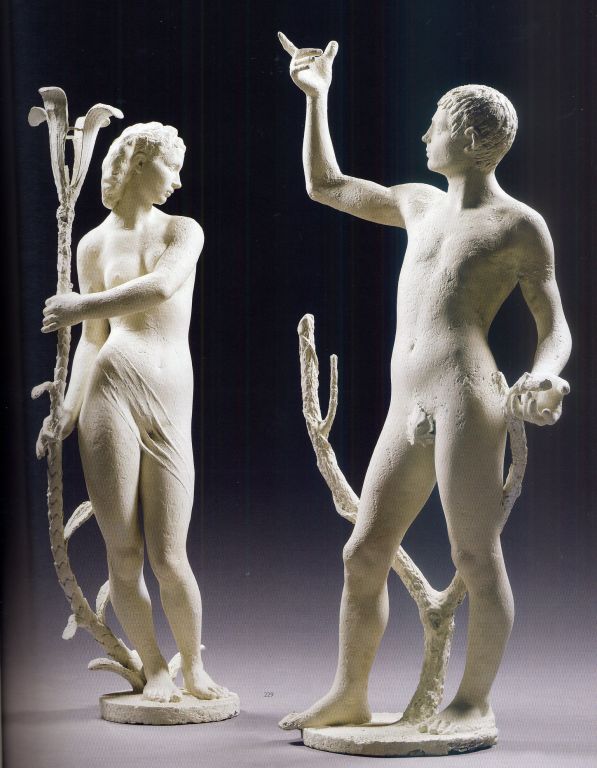 Pair of Sculptures 'Adam and Eve' by Vadim Androusov