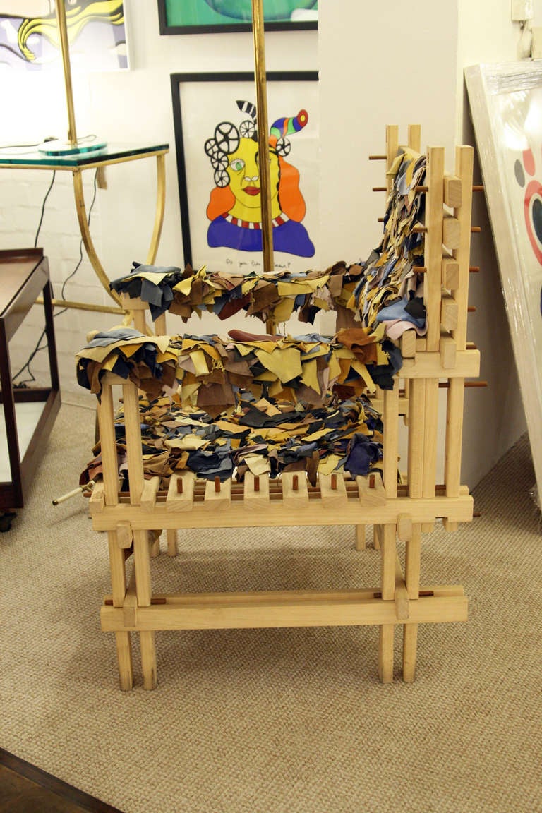 A Sculptural armchair by Anacleto Spazzapan