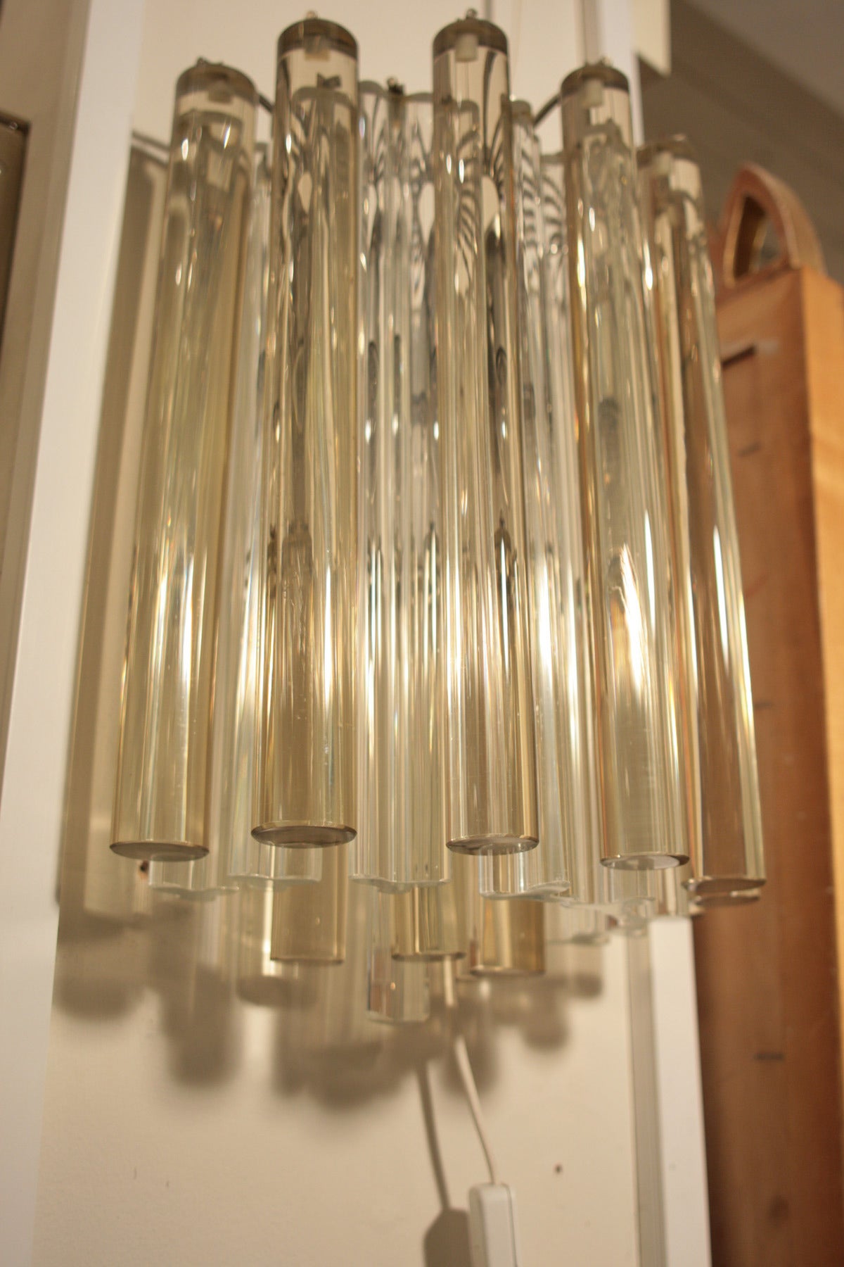 Mid-20th Century Pair of Venini Wall Lights For Sale