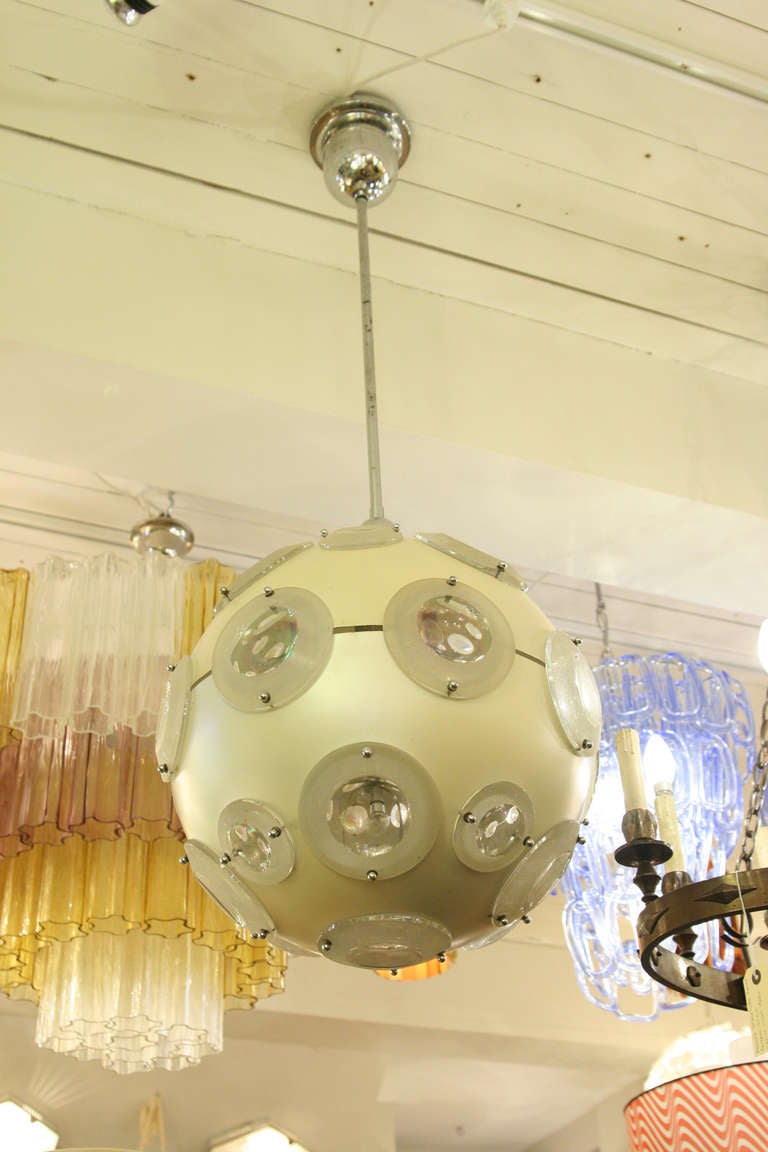 Atomic Ceiling Light by Oscar Torlasco In Good Condition For Sale In London, GB