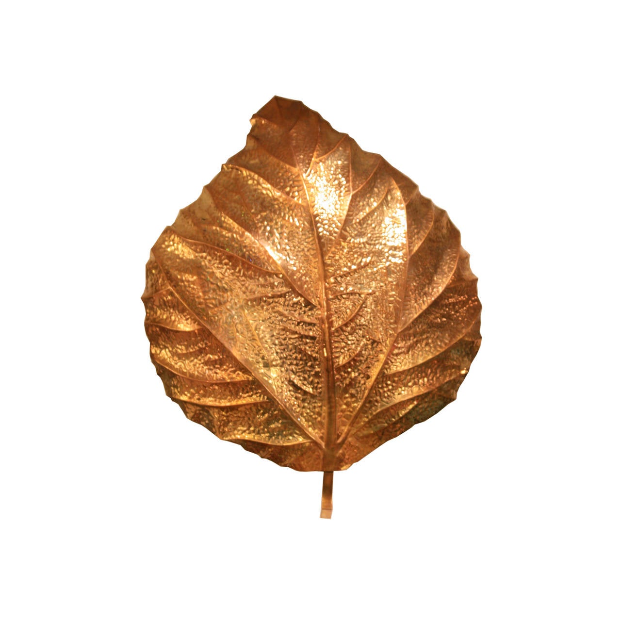 Pair of Tommaso Barbi Leaf Wall Lights