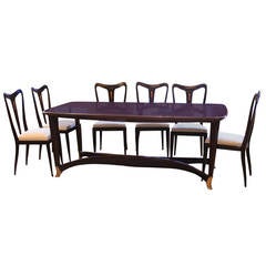 Dining Table with Six Matching Chairs