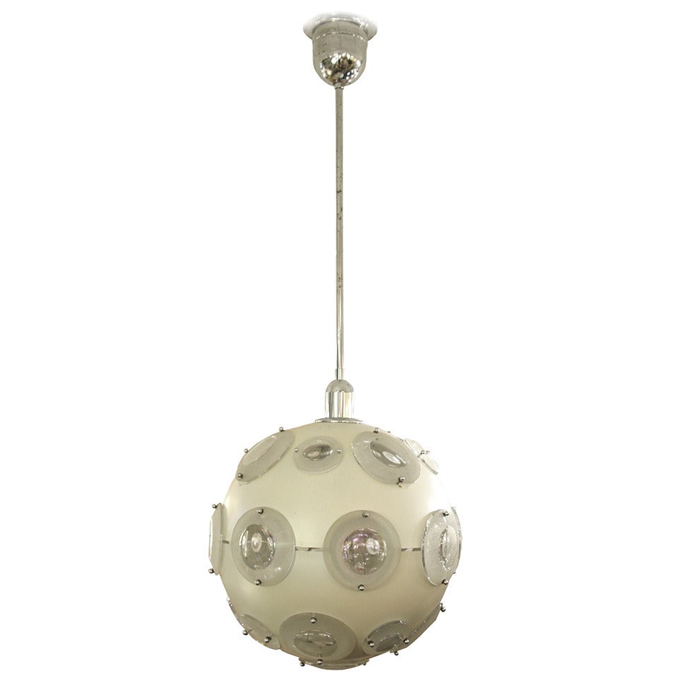 Atomic Ceiling Light by Oscar Torlasco For Sale