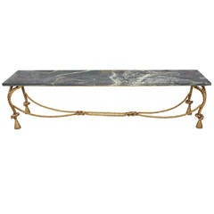 Exquisite Italian 1940s Marble Table or Bench