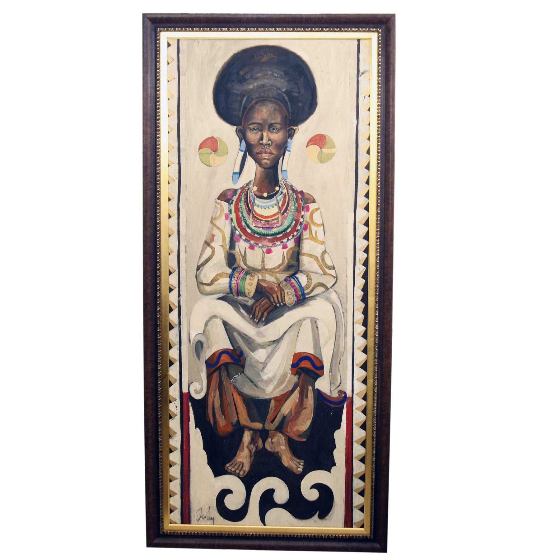 An African Queen Painting For Sale