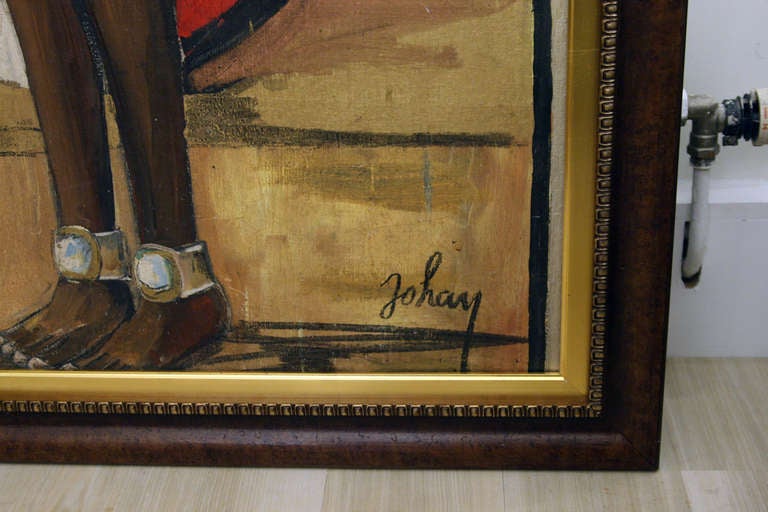 A large oil painting, canvase on board. Signed by Artist Johay.
French 1940s
Two more works available