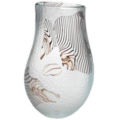Unique Murano Battuto Vase