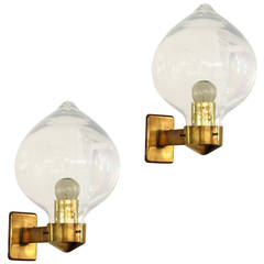 Pair of 1950s Italian Design Wall Lights