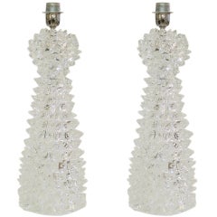 A pair of Rostrato table lights A pair of Rostrato table lights