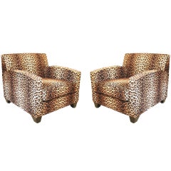 A wonderful pair of French 1940s armchairs