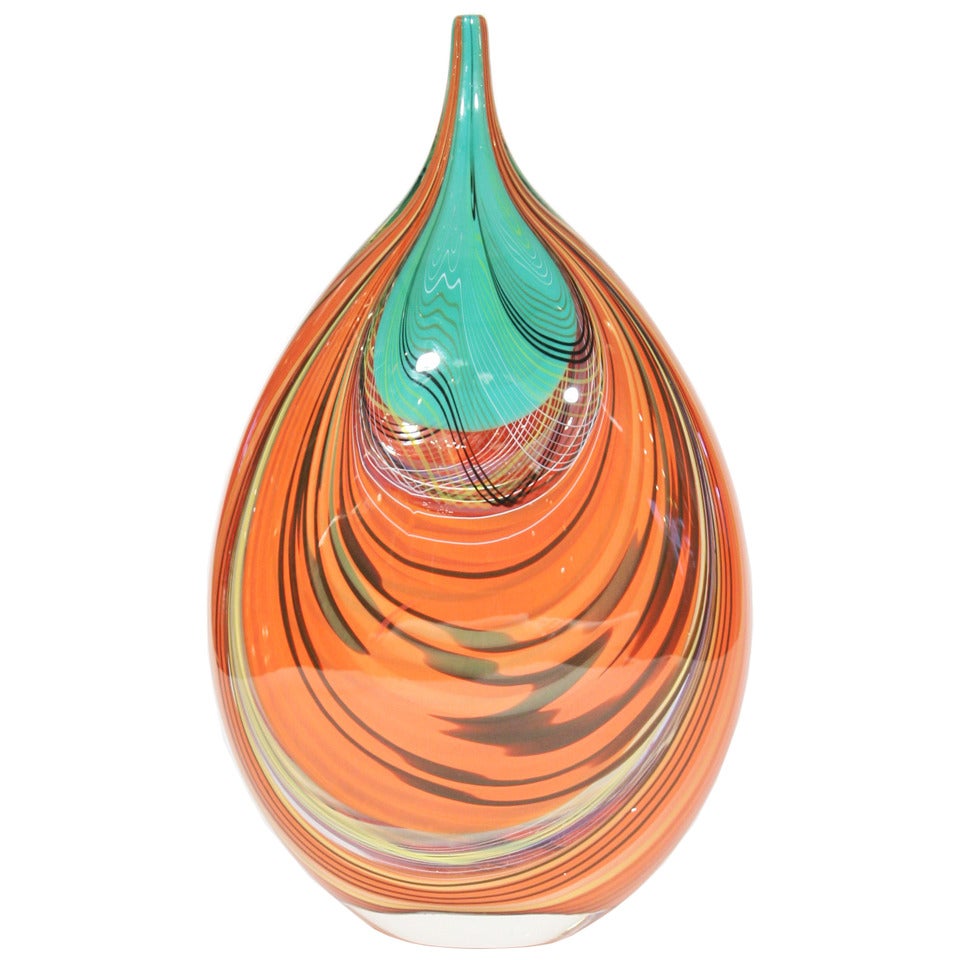 Studio Glass Sculpture For Sale