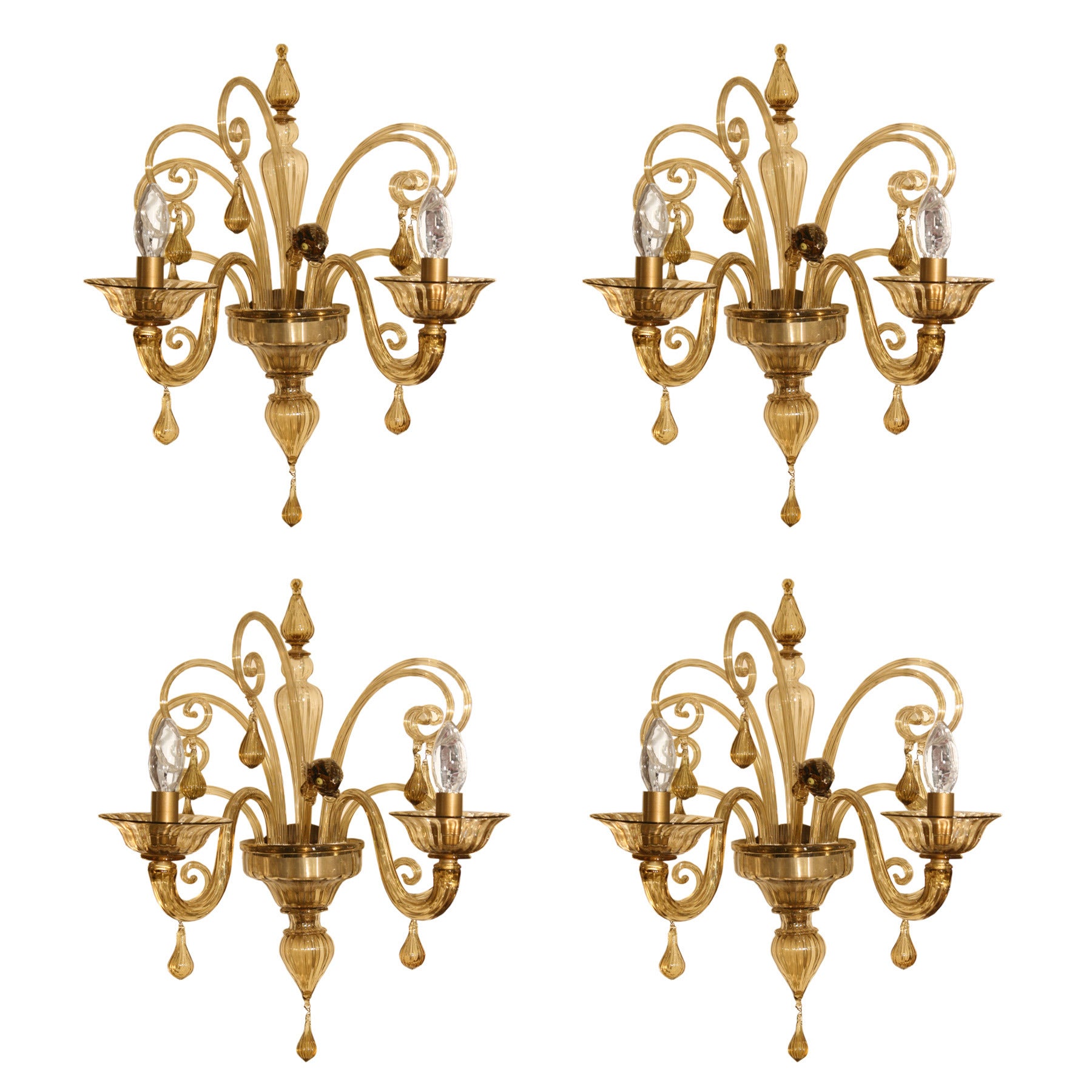 A Set Of Four Venetian Sconces For Sale