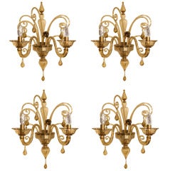 A Set Of Four Venetian Sconces