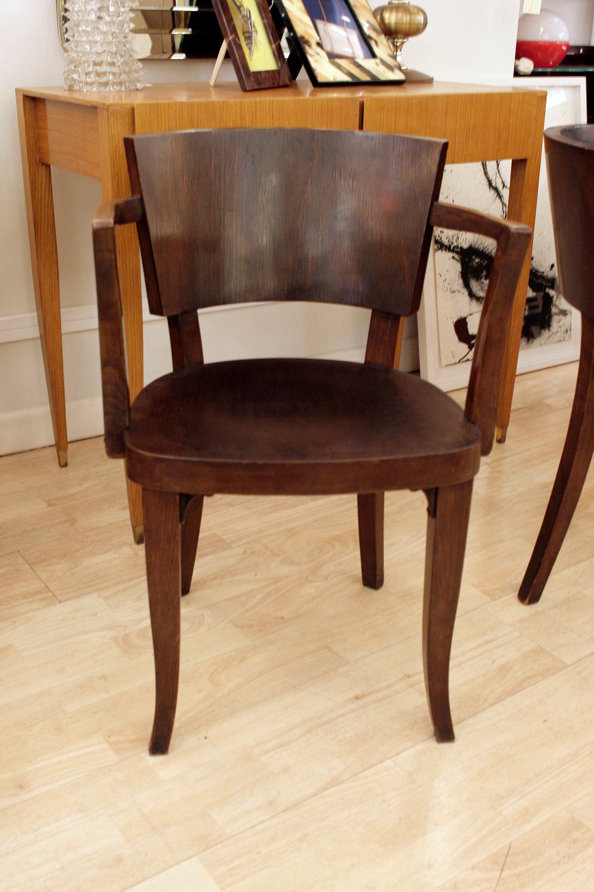 Austrian Rare Pair of Chairs by Thonet, circa 1930s For Sale