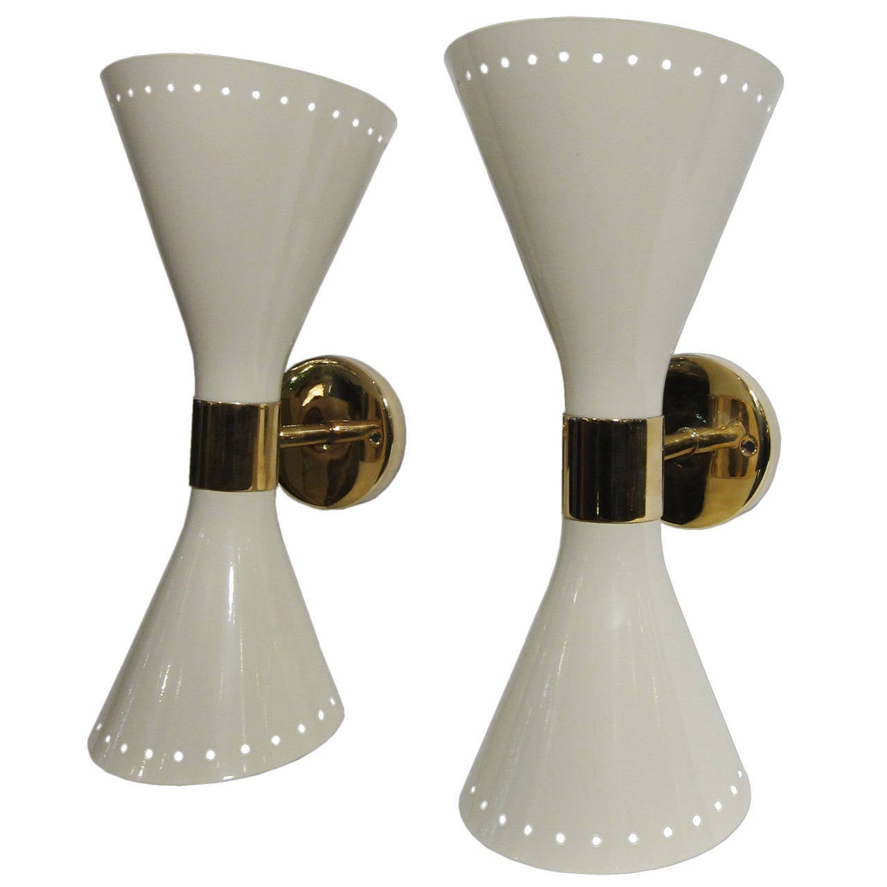 Pair of Up and Down Lighter Sconces For Sale