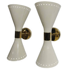 Pair of Up and Down Lighter Sconces