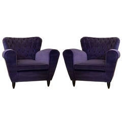 Pair of Armchairs in style of  Guglielmo Ulrich