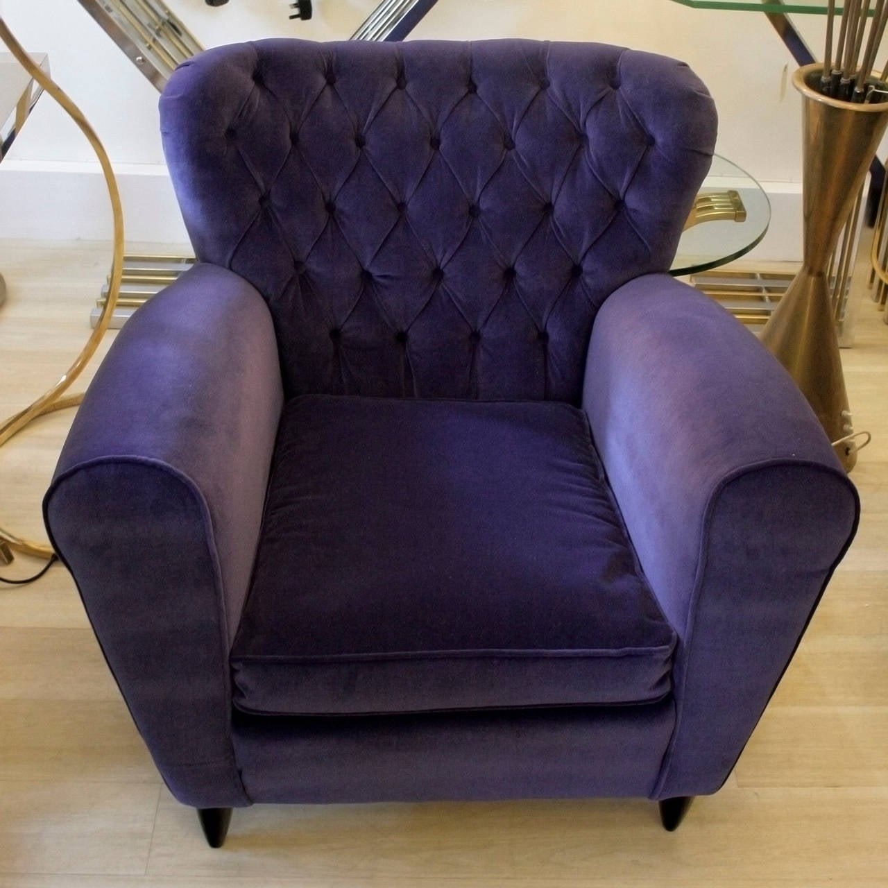 Pair of Armchairs in style of  Guglielmo Ulrich In Excellent Condition For Sale In London, GB