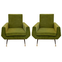 Pair of 1950s Italian Design Armchairs