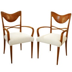 A pair of sculptural chairs by Osvaldo Borsani