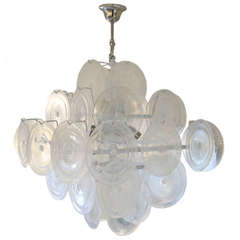 Iridescent Vistosi Discs Ceiling Light