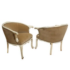A pair of 1950s armchairs