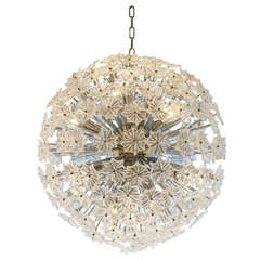 Large Murano Petal Glass Spherical Ceiling  Light
