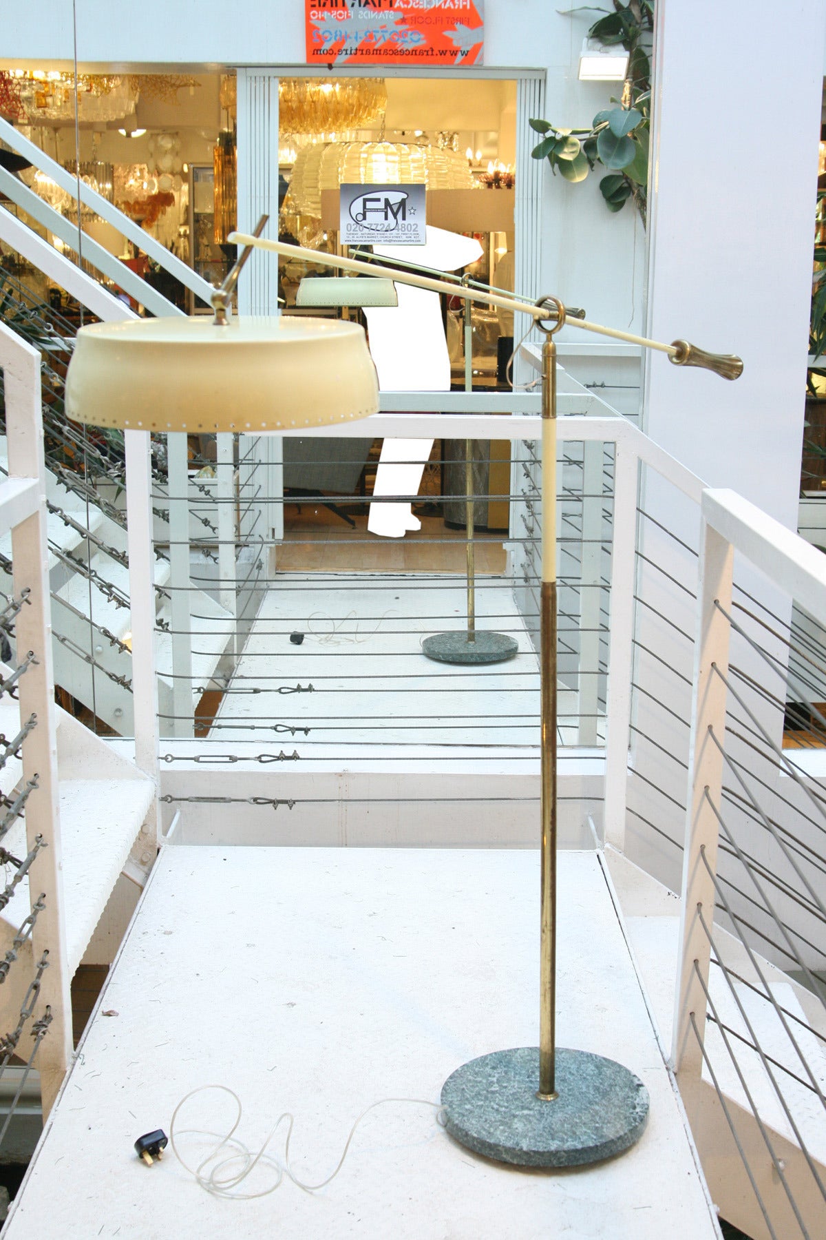 Rare Floor Lamp by Angelo Lelli In Good Condition For Sale In London, GB