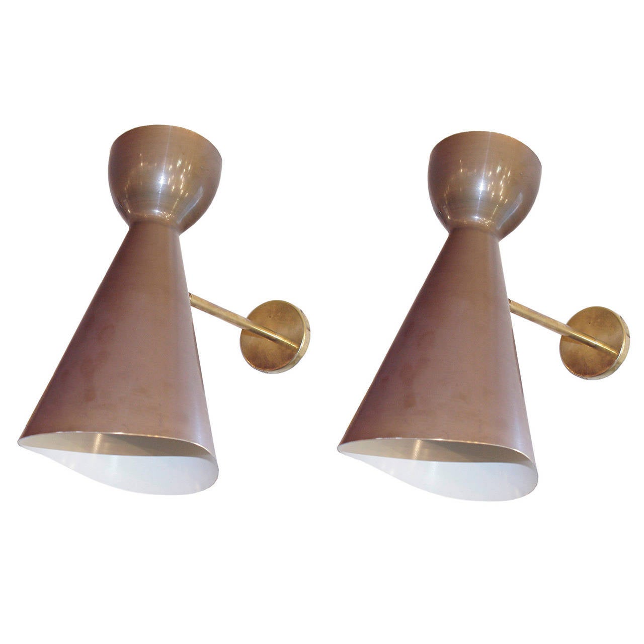 Pair of Cono Wall Lights