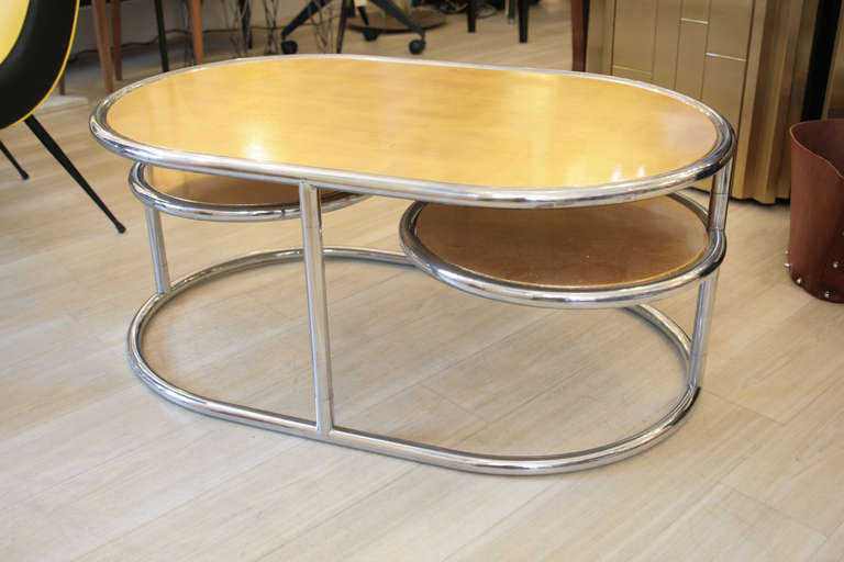 A 1970s folding coffee table
