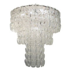 An impressive large Vistosi "Hooks" ceiling light