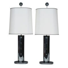Pair of Roberto Rida jewels table lamps