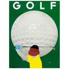 Vintage "Golf Poster" by Razzia