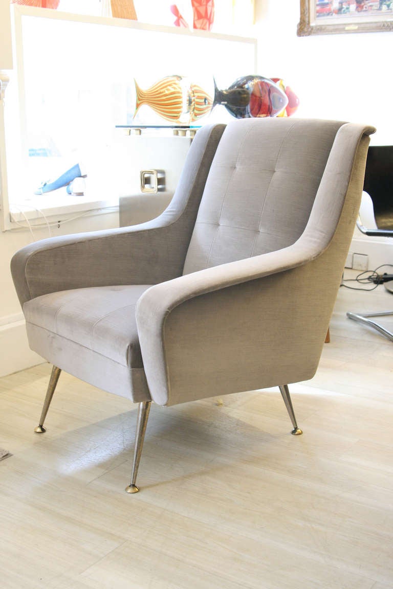 A pair of 1950s armchairs by Carlo de Carli 1