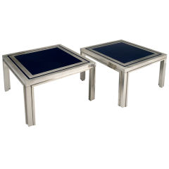 A pair of French side tables by Willy Rizzo