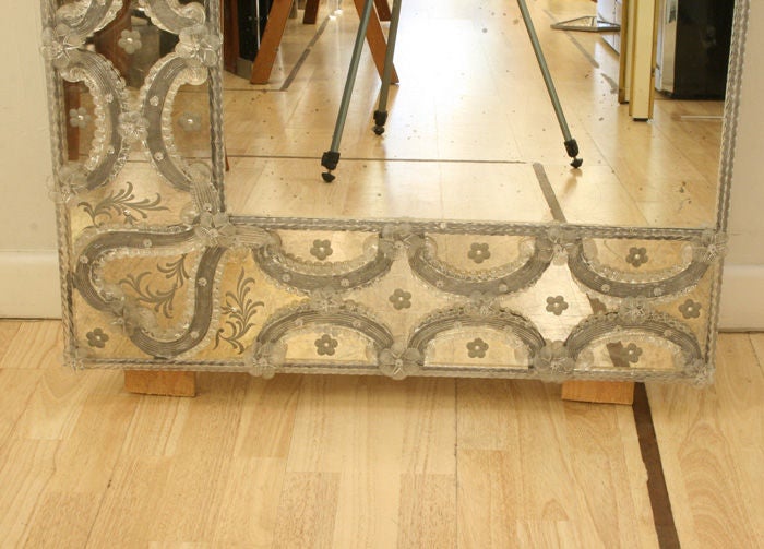 An outstanding 1940s Venetian Mirror